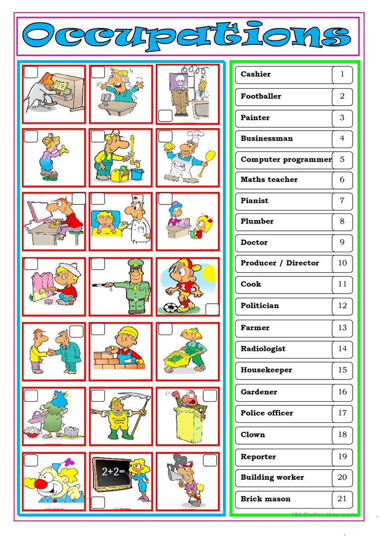 Occupations Worksheet Free ESL Printable Worksheets Made By Teachers