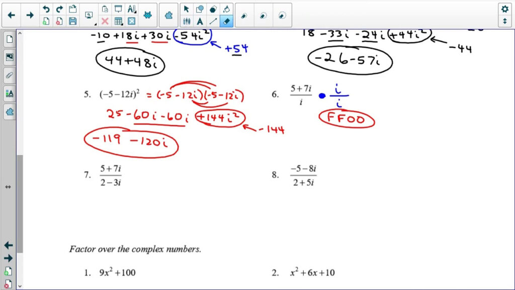 Operations With Complex Numbers YouTube