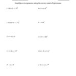 Order Of Operations With Negative And Positive Integers Three Steps A