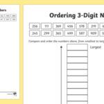 Ordering 3 Digit Numbers Teacher Made Worksheet