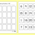 Ordering Numbers 1 20 Cut And Paste Activity Teacher Made