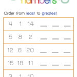 Ordering Numbers Least To Greatest