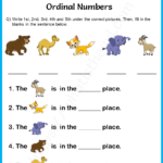 Ordinal Numbers Worksheet For Grade 1 3 Your Home Teacher