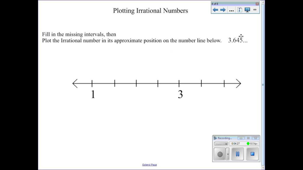 Plotting Irrational Numbers On A Number Line YouTube