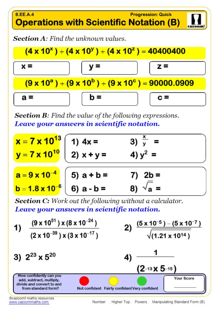 Powers Math Worksheets Laws Of Exponents Worksheets