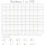 Practice Writing Numbers 1 100 Crystal Hoffman Handwriting Writing