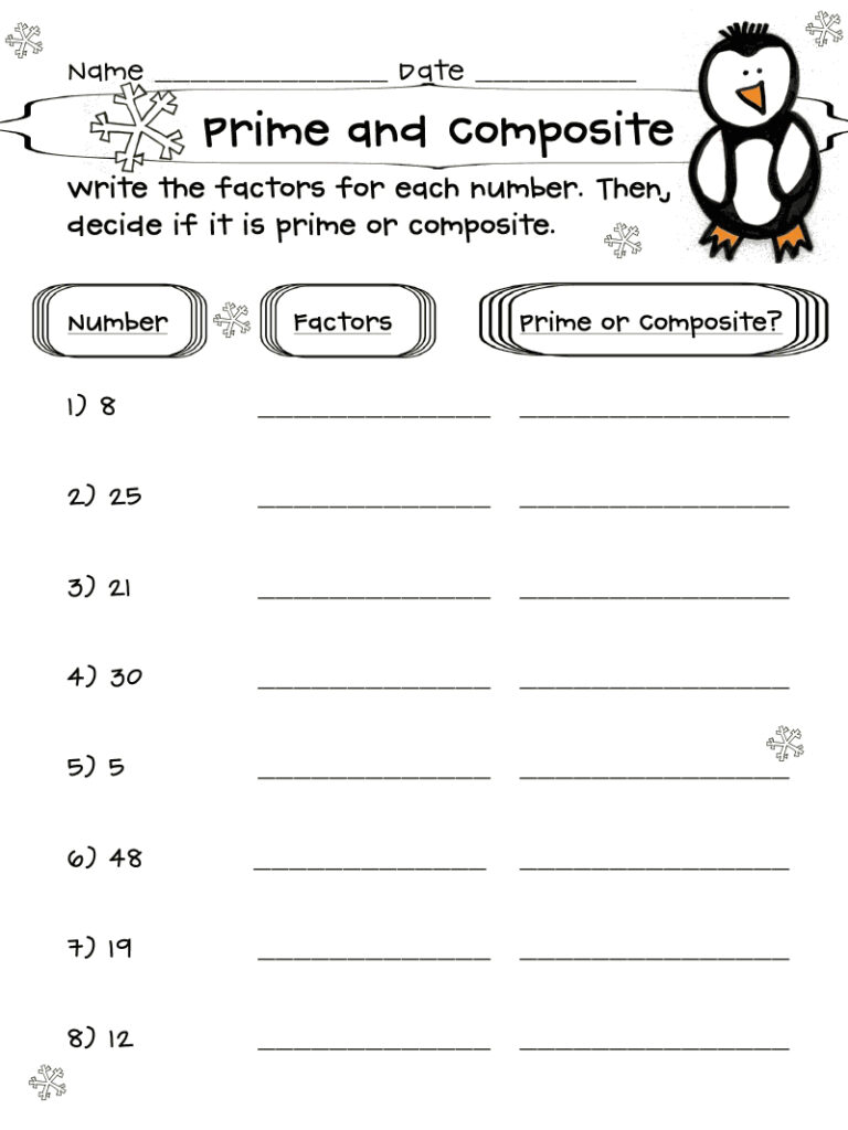 Prime Composite Numbers Math Science Pinterest Number Math And 