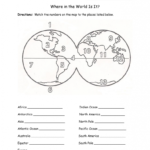 Printable Map Of Oceans And Continents Printable Maps