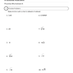 Rational And Irrational Numbers Worksheet Mathcation