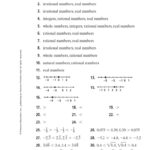 Real Number System Worksheet Answers Worksheet For Kindergarten