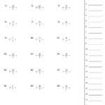 Redistributing Mixed Number Improper Fractions Worksheet With Answer