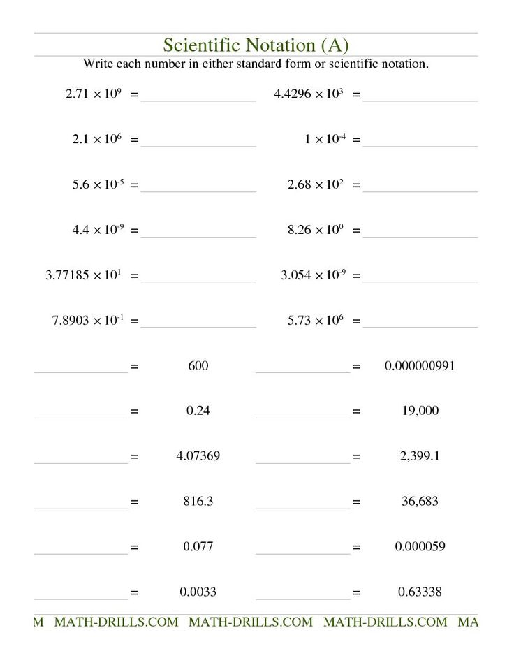 Scientific Notation Old Number Sense Worksheet Scientific Notation 