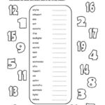 Spanish Numbers 1 20 Worksheet Writing Numbers Number Words