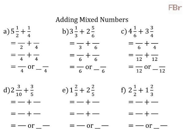 Subtracting Mixed Numbers With Regrouping Worksheet English Practice