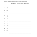 The Real Number System Worksheet Answers Escolagersonalvesgui