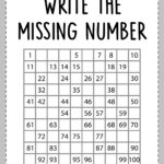 Write The Missing Number 1 100 ABC Fichas