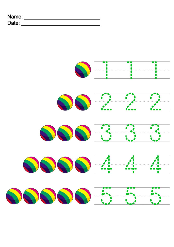 Writing Numbers Worksheet For Kids 101 Activity