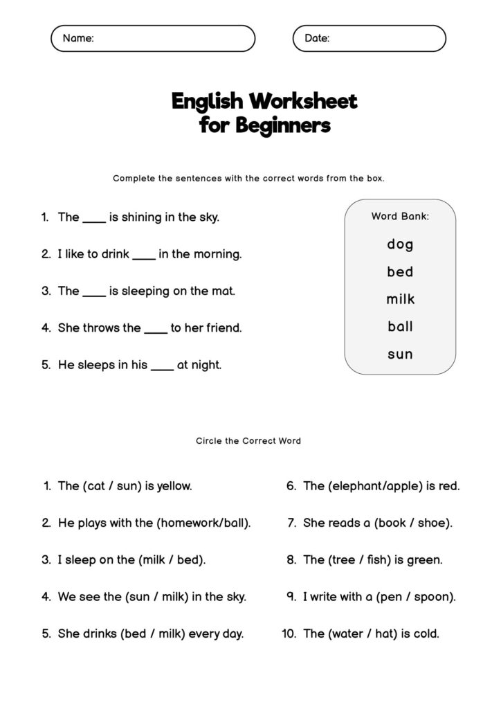 14 Free Printable English Worksheets Free PDF At Worksheeto 14 Free Printable English Worksheets Free PDF At Worksheeto