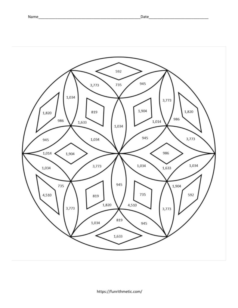 2 Digit Multiplication Color By Number Classful