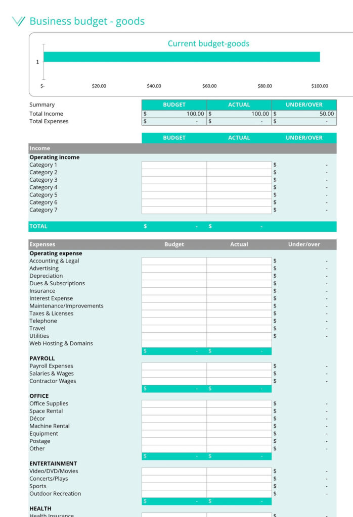 49 Handy Business Budget Templates Excel Google Sheets Word 