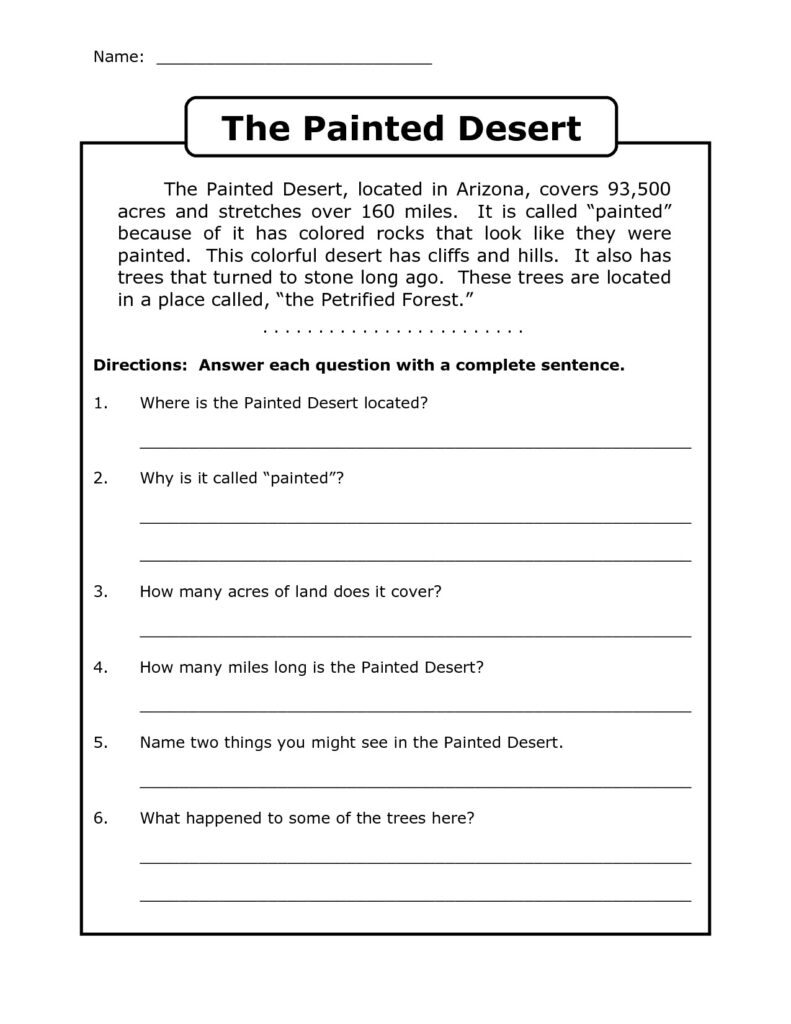 4th Grade Reading Comprehension Worksheets Best Coloring Pages For Kids 4th Grade Reading Comprehension Worksheets Best Coloring Pages For Kids