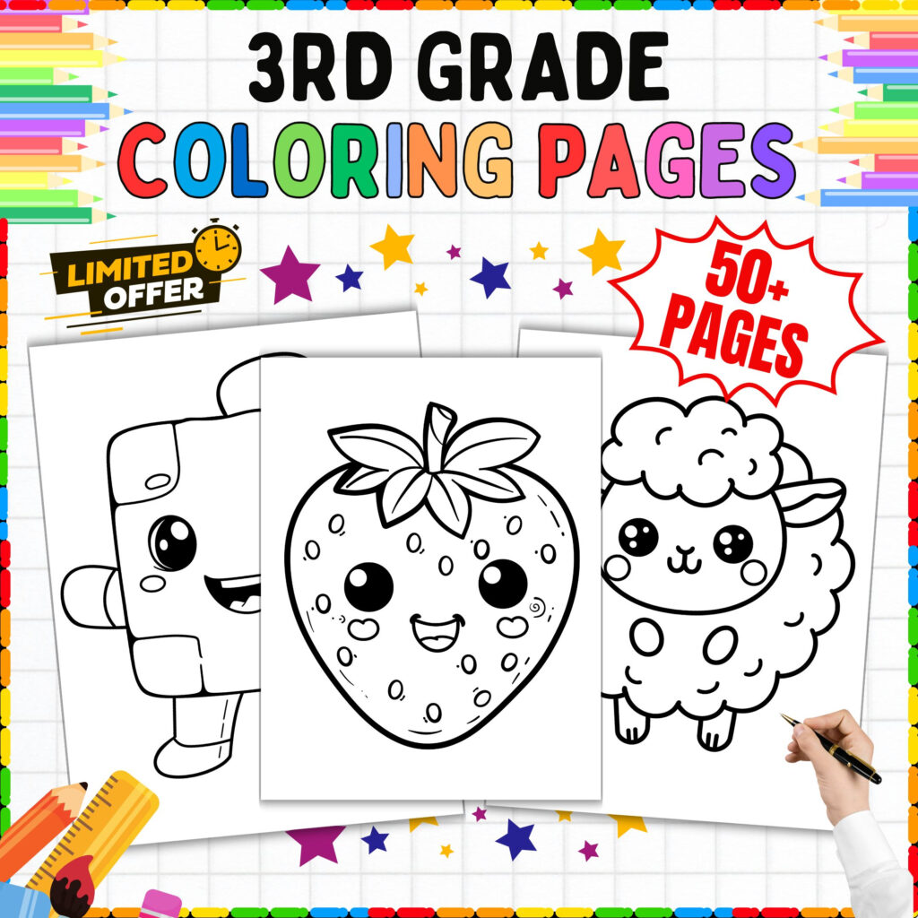 50 3rd Grade Coloring Pages Easy Fun Sheets Printable Worksheets For Kids Made By Teachers