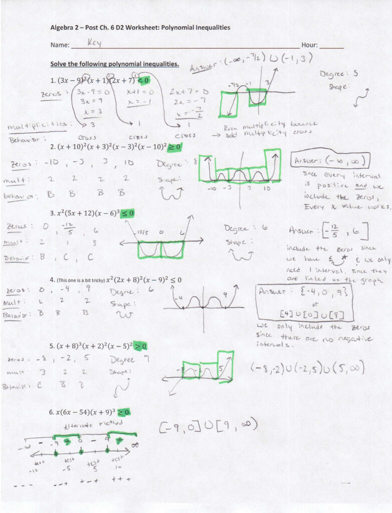 Algebra 2 PDFs Mr Deibel s Class