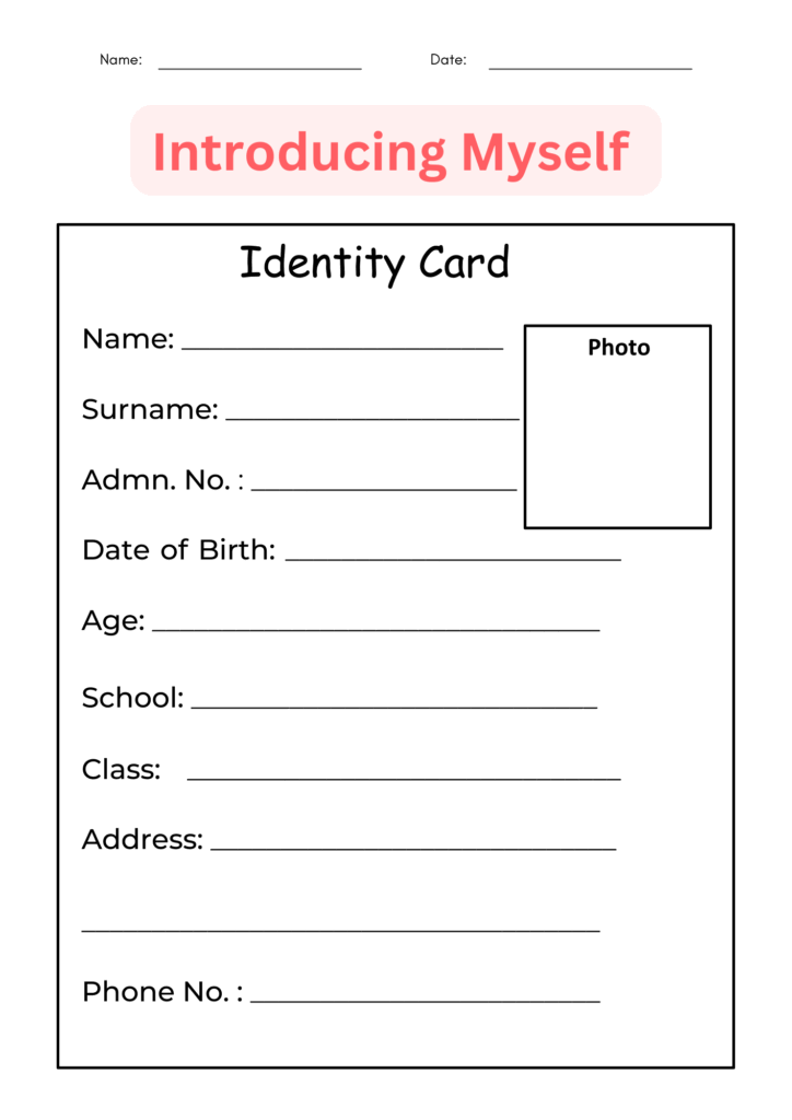 All About Me Printable Introducing Myself Worksheet For Grade 1 2 3 Made By Teachers