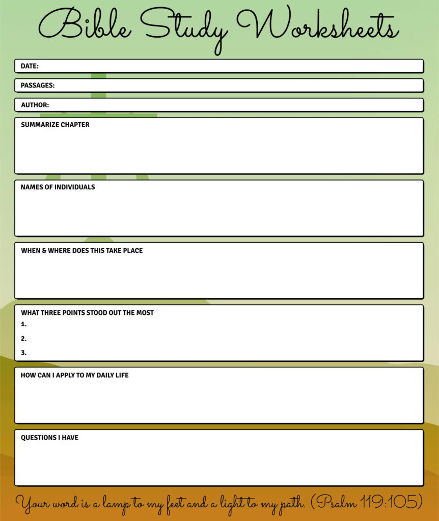 Bible Study Worksheets 10 Free PDF Printables Printablee Bible Study Worksheets 10 Free PDF Printables Printablee