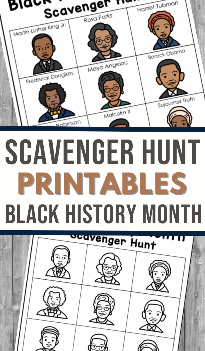Black History Month Scavenger Hunt Worksheets 3 Boys And A Dog