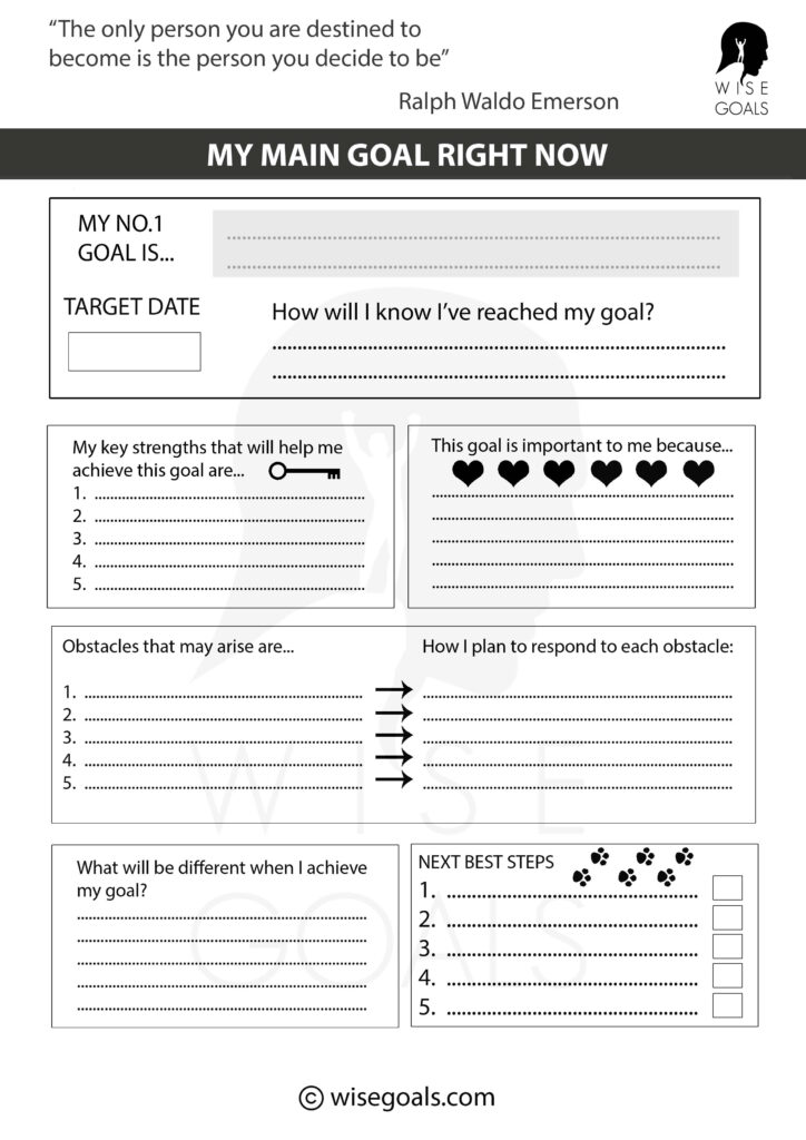 Break Through With 11 Stylish Goal Setting Worksheets PDF FREE 