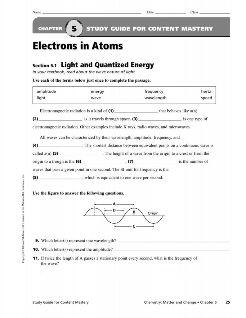 Chapter 5 Worksheets PDF