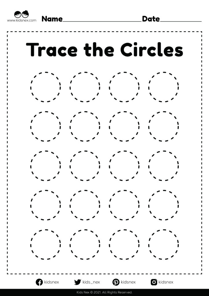 Circle Shape Worksheet Free Printable KidsNex Circle Shape Worksheet Free Printable KidsNex