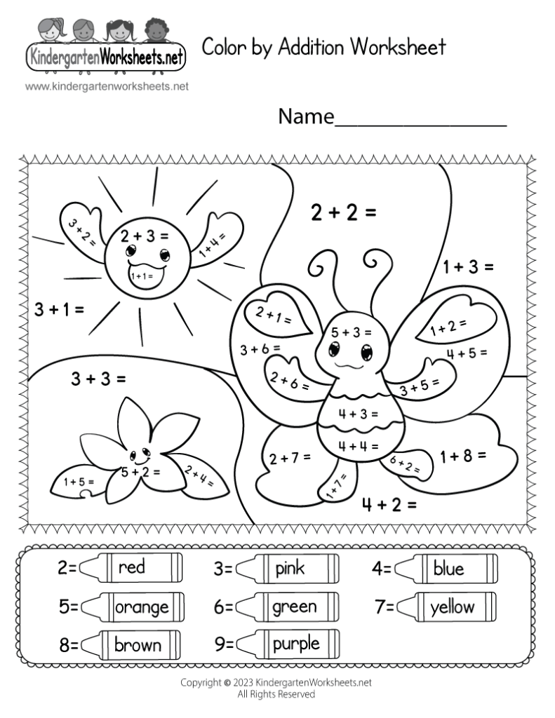 Color By Addition Worksheet Free Printable Digital PDF Color By Addition Worksheet Free Printable Digital PDF