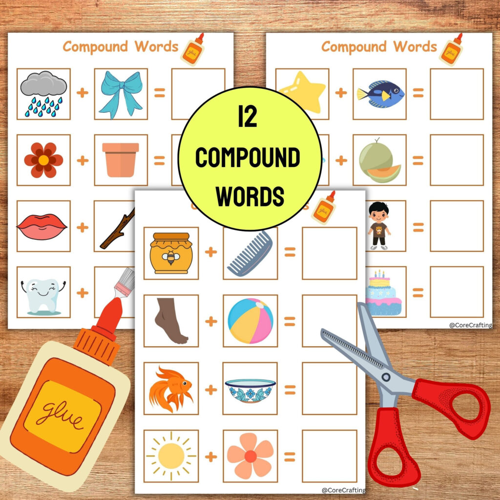 Compound Words Activity Sheet Worksheet Printable Cut Glue Preschool Kindergarten Teacher Material Literacy Homeschool Etsy Compound Words Activity Sheet Worksheet Printable Cut Glue Preschool Kindergarten Teacher Material Literacy Homeschool Etsy
