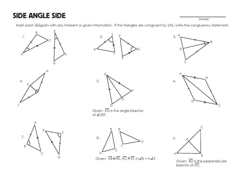 Congruent Triangles Worksheet Mrmillermath Congruent Triangles Worksheet Mrmillermath