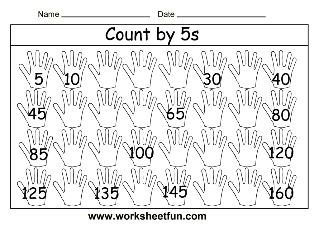 Count By 5s 2 Worksheets 1st Grade Math Worksheets Counting Worksheets Library