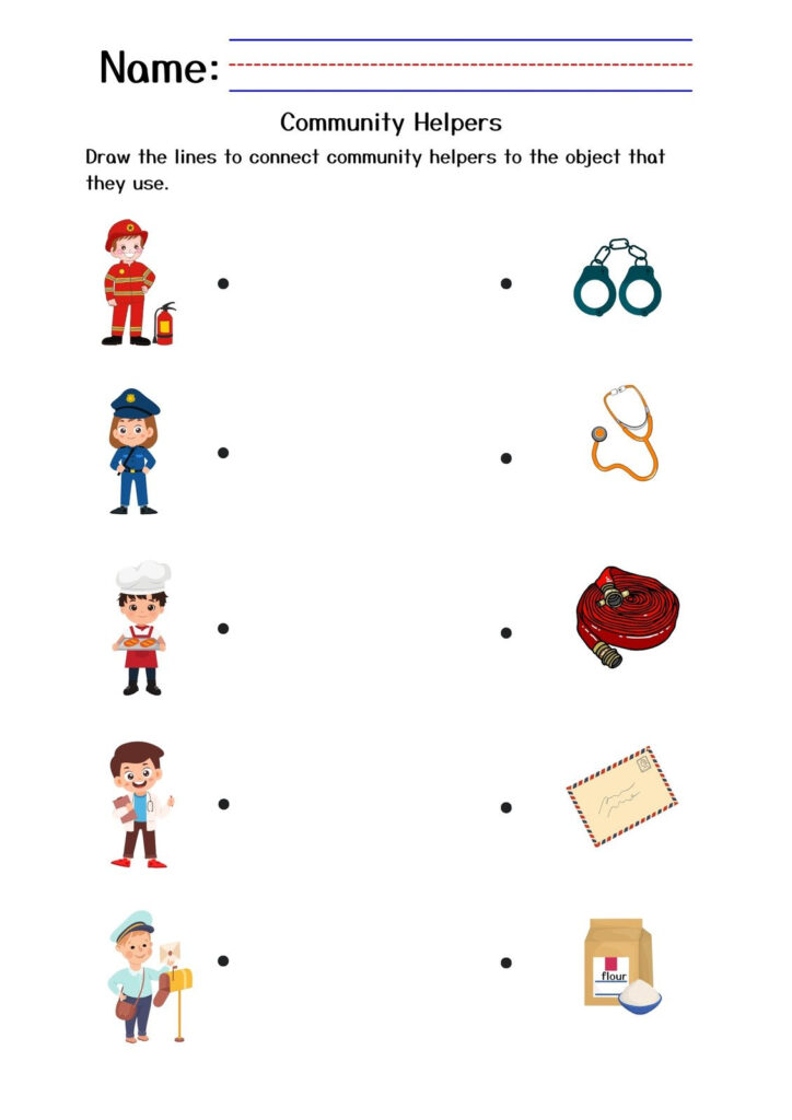 Customize 34 Kindergarten Community Helpers Worksheets Templates Online Canva