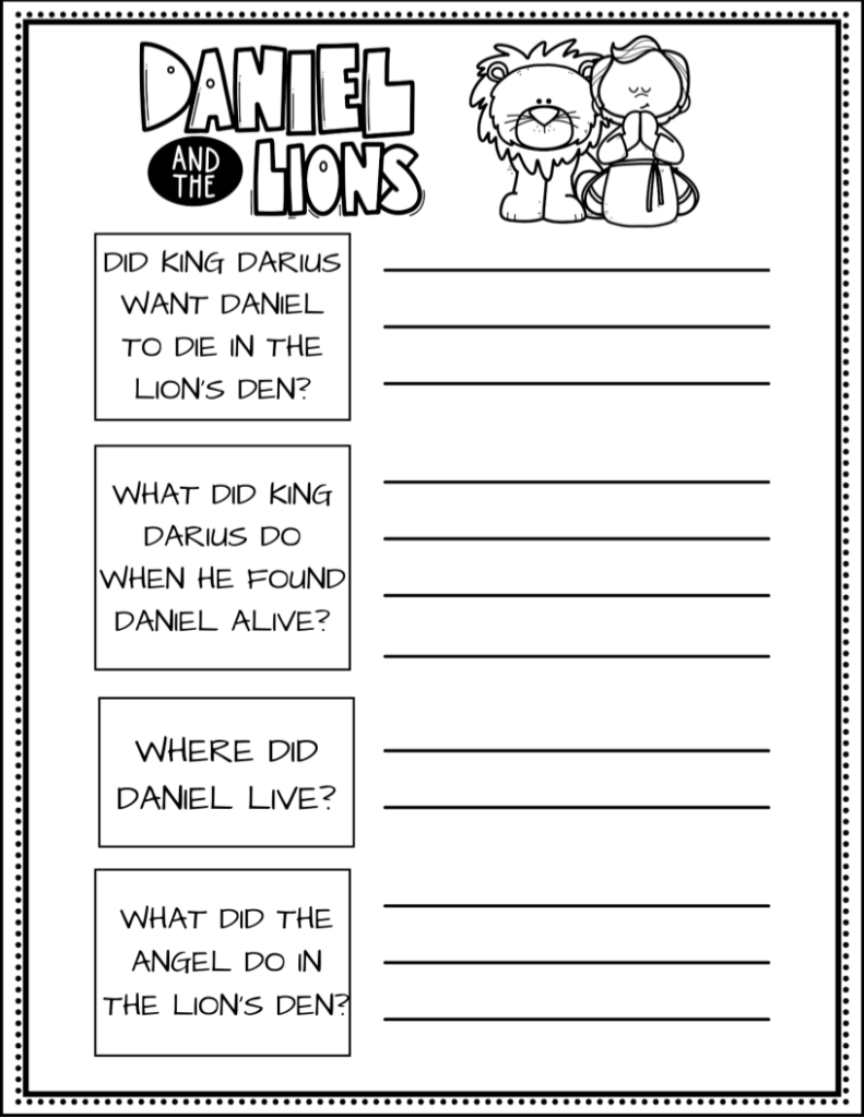Daniel And The Lion s Den Bible Study Classful Daniel And The Lion s Den Bible Study Classful
