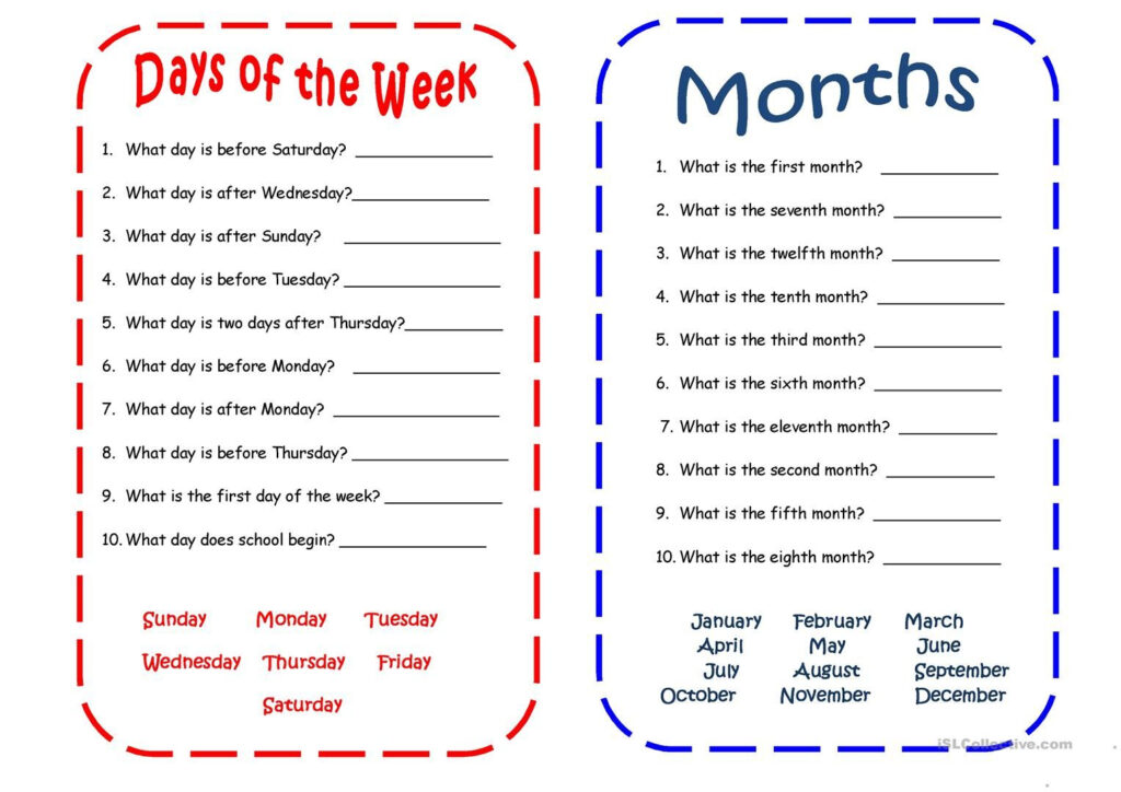 Discover 13 Months Of The Year And English Worksheets For Kids Ideas On This Pinterest Board English Lessons Learn English English Lessons For Kids And More