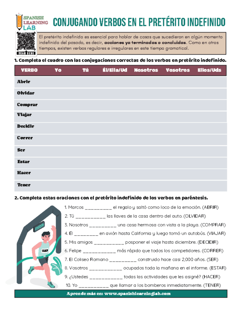 Ejercicio De Conjugaci n El Pret rito Indefinido En Espa ol Studocu Ejercicio De Conjugaci n El Pret rito Indefinido En Espa ol Studocu