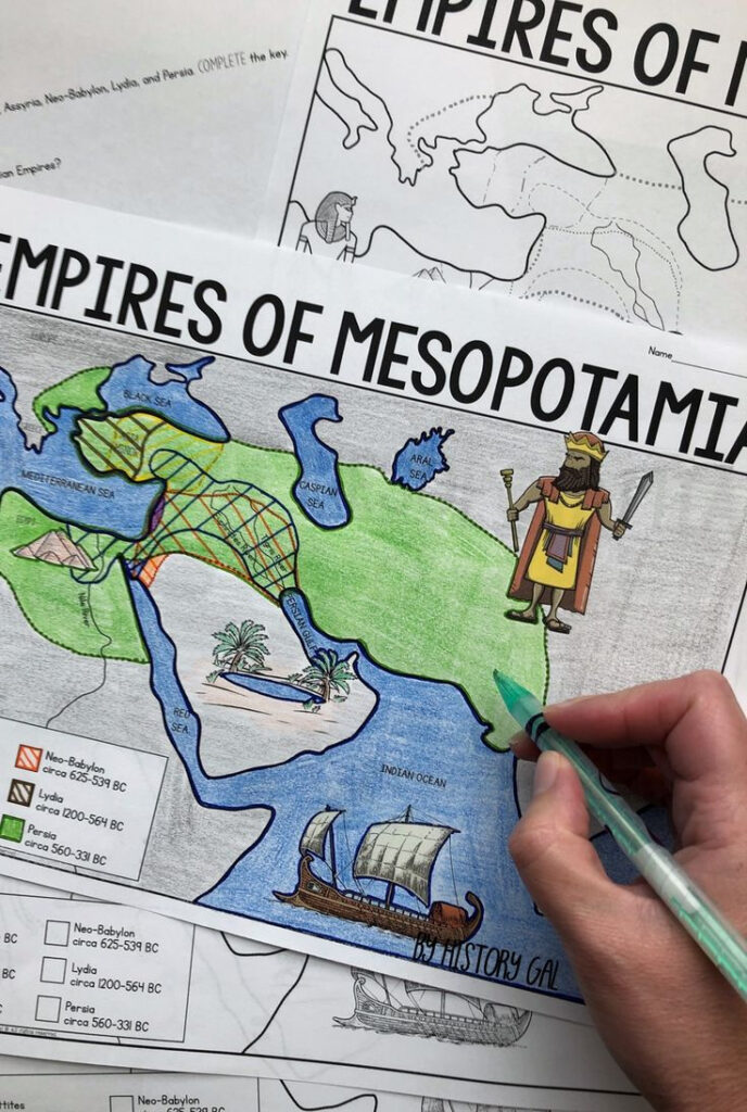 Empires Of Mesopotamia Map Activity Print And Digital 