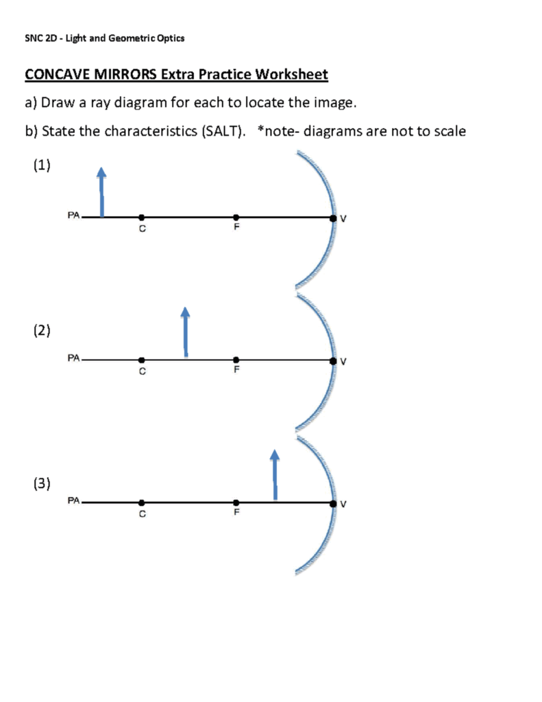 Extra Practice Worksheet Concave Convex Mirror Diagrams Studocu Extra Practice Worksheet Concave Convex Mirror Diagrams Studocu