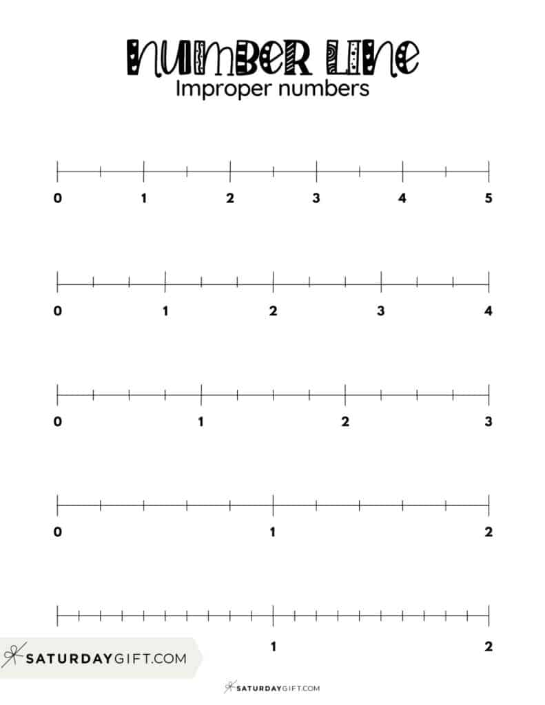 Fraction Number Line 16 Free Printables And Blank Worksheets
