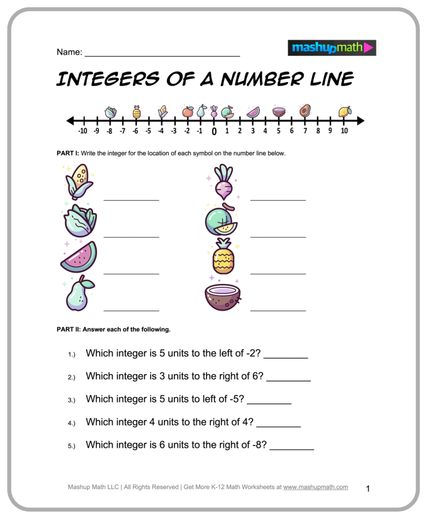 Free 6th Grade Math Worksheets Printable W Answers Mashup Math