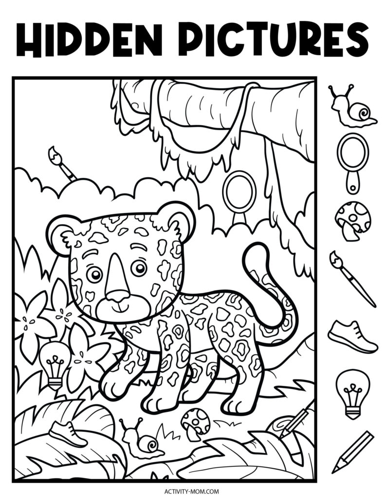 Free Hidden Pictures Printables For Kids The Activity Mom Worksheets Library