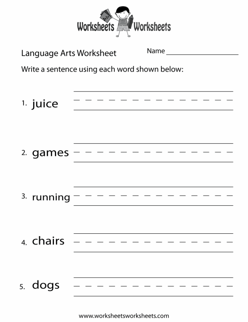 Free Printable 5th Grade Worksheets Language Arts LiamWorksheets