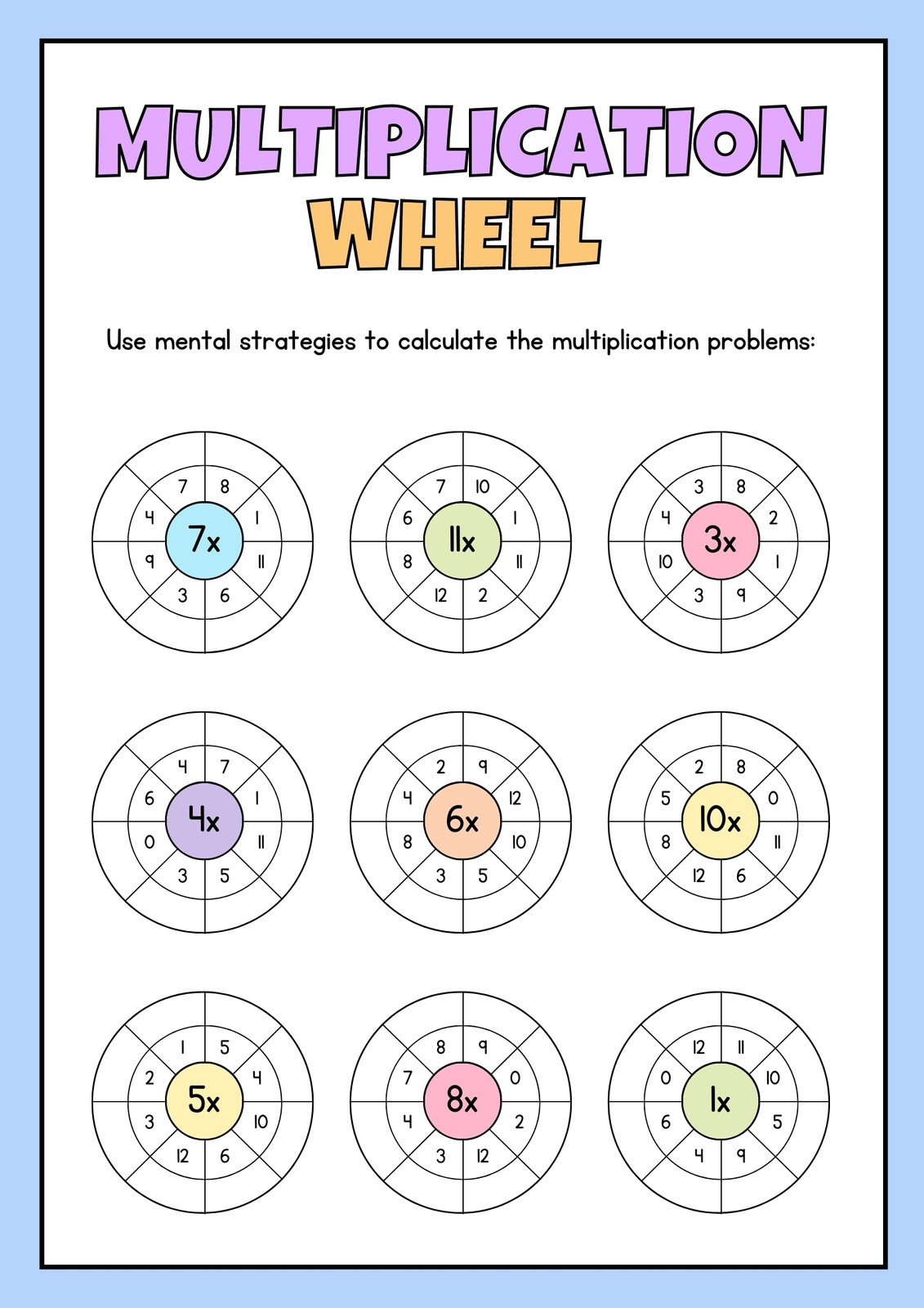 Free Printable Customizable Math Worksheets Canva