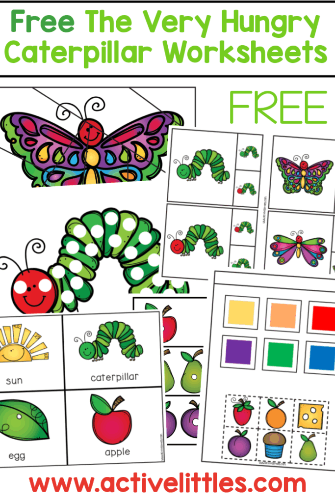 Free Printable The Very Hungry Caterpillar Worksheets Active Littles