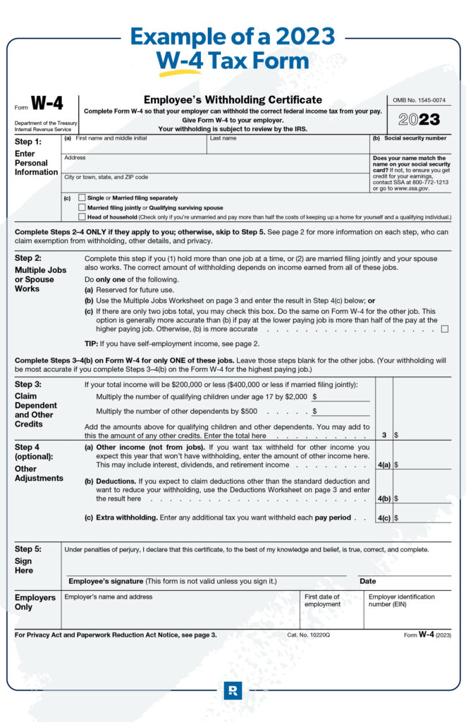 How To Fill Out A W 4 Form Ramsey